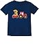 Tstars Farm Tractor 3rd Birthday Shirt - Cute Number 3 Construction Party Tee for Boys, Infants, and Toddler Kids 4T Navy
