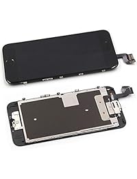 TAIKBA - Kit de reparación de pantalla táctil LCD para iPhone 6S de 4,7 pulgadas, con sensor de proximidad de botón de inicio, altavoz para cámara frontal (negro)