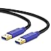 USB to USB Cable 20Ft, USB 3.0 A to A Cable Type A Male to Male Cable Cord for Data Transfer Hard Drive Enclosures, Printers, Modems, Cameras