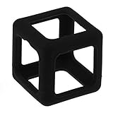 Fidget Dice Fidget 6 Side Toys Protective Prism Case Cover Case - Black