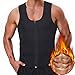 Tintol Men Waist Trainer Vest Neoprene Corset Compression Sweat Body Shaper Slimming Shirt Workout Suit