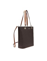 Michael Michael Kors Raven Gran Norte sur bolsa con cierre superior, Marrón, L