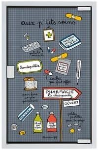 Armoire A Pharmacie Aux Petits Soins Derriere La Porte Dlp Gris Amazon Fr Cuisine Maison