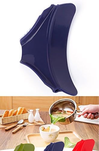 Kitchen Tool Silicone on Pot Pan Pitcher Pads Spill Water Good Ideas safe to 480 degrees (ฺBlue)