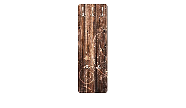 Perchero - Wooden Fence Floral 139x46x2cm, percheros ...