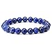 Bhavika Fashion Natural Gemstone Bracelet | 8mm Beads Size Natural Stone Healing bracelet for Men and Women (Lapis Lazuli)