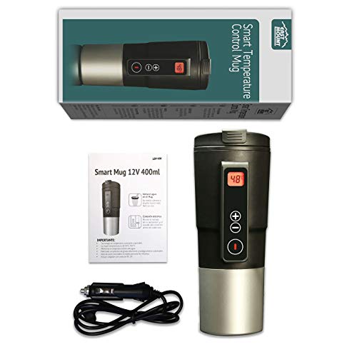Smart Temperature Control Travel Coffee Mug EAST MOUNT Electric heated Travel Mug 12V Stainless