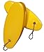 2 Pack Jumbo Vinyl Coated Yellow Floating Keychain Key Floats -Made in The USA- (Yellow)