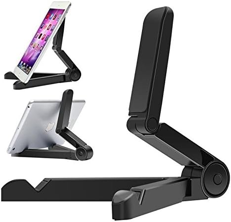 Topways® Multi-Angle Adjustable Black Universal Portable Foldable Plastic Stand for iPad Mini Air Samsung Galaxy Tab All Other 7-10 Inch Tablet PC (Black)