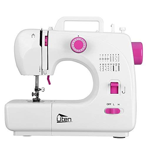 Portable Sewing Machine 2 Speed 16 Stitches Double Thread Needle Overlock Machine