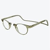 Clic Magnetic Reading Glasses for Men or Women, Soft Foldable Band, Computer Readers, Taku (S-XL)