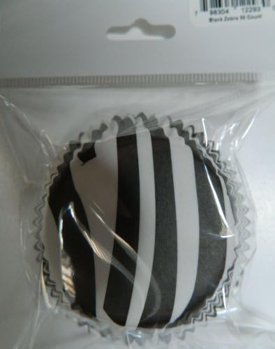 Jubilee Sweet Arts 50 Count Baking Cups, Standard, Zebra Stripe