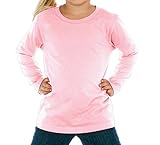 Kavio! Toddlers Crew Neck Long Sleeve Baby Pink 3T