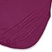 HUSKARY Women's Summer Maxi Dress Casual Loose Pockets Long Dress Short Sleeve Split Plum Red