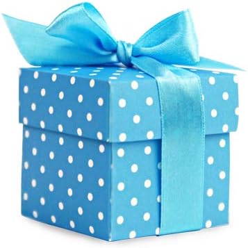 10 pequeñas cajas de regalo, color azul: Amazon.es: Hogar
