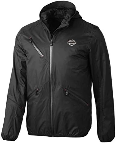 Harley-Davidson Men's Embroidered Fleece Jacket, Black - 99087
