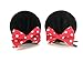 Red Polka Dot Bow Clips for Baby Girls Toddlers Hair Clips Costume Accessory: M3 (MC Clip-L)