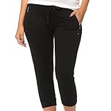 Coco-Limon Capri Jogger for Women, French Terry Crop Sweatpant Length Sweatpant