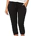 Coco-Limon Capri Jogger for Women, French Terry Crop Sweatpant Length Sweatpant