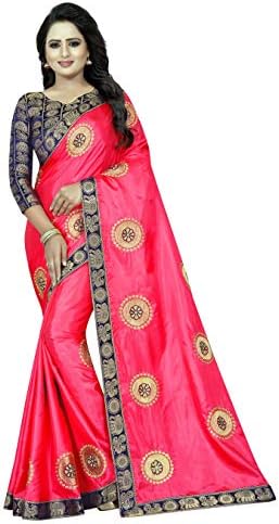Women's Jacquard Cotton Silk Saree With Blouse Piece