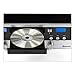Innovative Technology Classic Retro Bluetooth Stereo System with CD Player, FM Radio, Aux-In, and Headphone Jack, Silver and Black