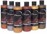Chroma 1964 Molten Metal Acrylic Paint Set, 8 oz. Bottle, Assorted Color, 3.9
