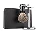 Badger Hair Shaving Brush and Chrome Razor Stand Shaving Set