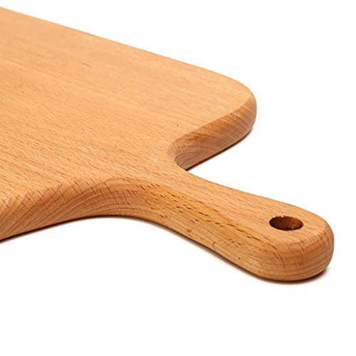 Qianduoduo888 Houten Pizza Plate, Pizza Board Houten Pizza Peel Paddle Pizzapalet Met Afgeronde Hoeken Snijplank Serving… - Afbeelding 4
