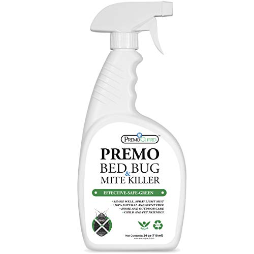 BED BUG, LICE & MITE KILLER SPRAY - 24 oz - Safe, Natural & Non Toxic - Fast Acting - Stain & Scent Free - Child & Pet Friendly - Best Extended Protection - Industry Approved - Satisfaction Guarantee