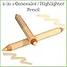 Better'n Ur Skin Vegan CONCEALER/Highlighter Pencil | Natural | Vegan | Certified Cruelty Free | Paraben Free | Duel Purpose 2-in-1 | Conceal Blemishes & Highlight Brows on the Go!