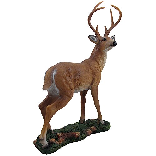 Decorative Big Buck Statue in Rustic Lodge Sculptures and Cabin Decor Art, Forest Animal Figurines and Deer Gifts for Hunters or Outdoorsmen - Thumbnail 3