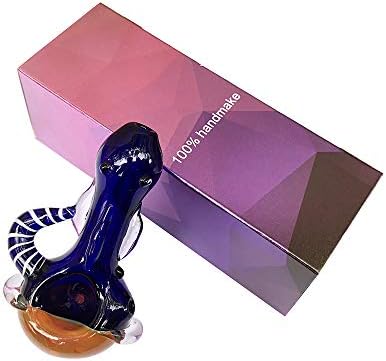 Portable Glass Art Tube Handcrafted 4.2 inch