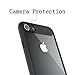 VMTOP iPhone 7 iPhone 8 Clear Case Transparent Clear Slim Scratch Resistant Protective Cover PC TPE Slim Clear Case + Hard PC Frame Rubber Bumper Cover for iPhone 7/ iPhone 8 Black