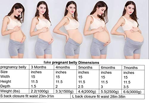Justtoyou Fake Pregnant Belly Bump For 3 Months Fake Belly Costume 2 2lbs Amazon Sg Home