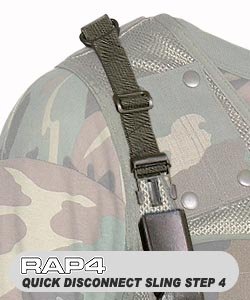 Quick Disconnect Sling (Black) - paintball part