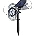Solar Spotlights,Solar Lights 2-in-1 Adjustable Landscape Wall Light Waterproof Security Light for Outdoor Yard Garden Lawn - Auto-On / Off - The 3rd Gen-2 pack