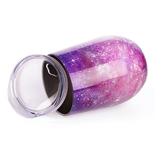 12 oz Insulated Stemless Glass,Stemless Wine Glass,Wine Tumbler, Exclusive for Home, Office,Perfect for Wine,Coffee, Drinks,Champagne,Cocktails