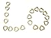 FOLWEP Hollow Mini Wooden Hearts, Vintage Crafts Decor Confetti, Rustic Wedding Table Scatter Decoration, 200pcs