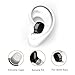 Mini Bluetooth Earphone, Invisible Wireless Headphone in-Ear Earbud with Microphone, 16 Hours Playing Time Earpiece Car Headset USB Charger for iPhone Samsung Smartphone (Nude)