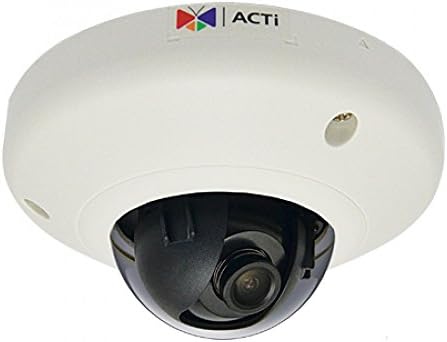 ACTi E95 2MP Indoor Mini IP Dome Camera: Basic WDR, SLLS, Fixed lens, f3.6mm/F1.85, H.264, 1080p/30fps, DNR, Local Storage, PoE, IK08, 3yr