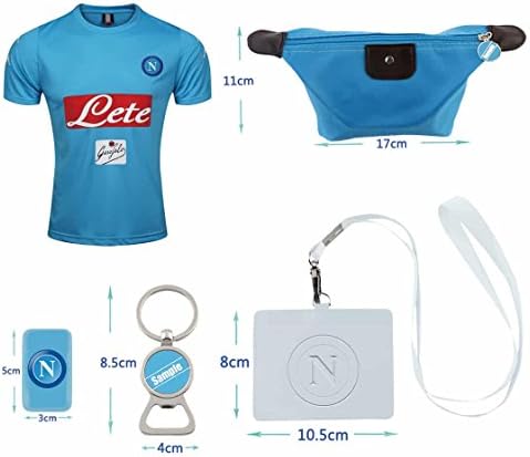 #10 Maradona (6 in 1 Combo) The Light Blues Home Adult Soccer Jersey 2016-2017
