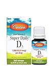 Carlson Labs Carlson Laboratories Super Daily D3 1000IU Supplement, 0.35 Fluid Ounce