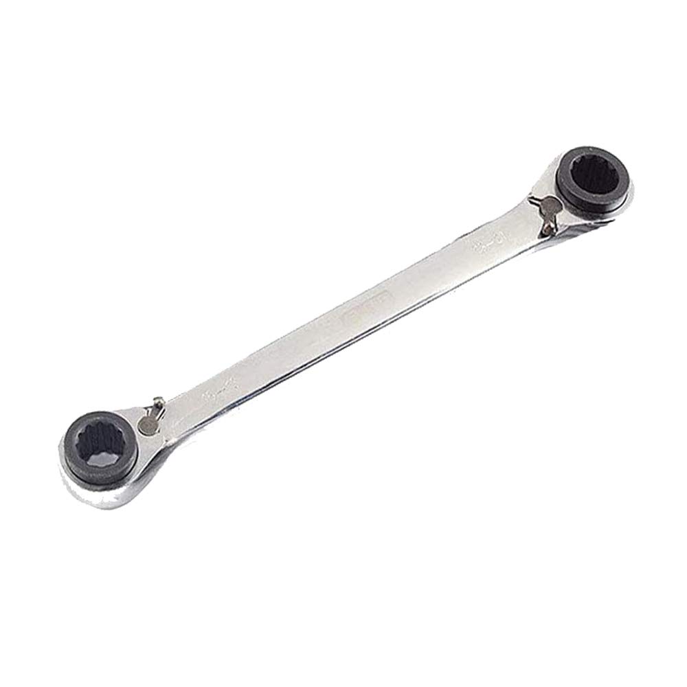 4 in 1 Reversible Ring Ratchet Spanner Multi-Purpose Twin Ended Ratchet for Repairing(1 Pack, 16 * 17-18 * 19mm)