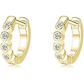 VIFE 925 Sterling Silver Hoop Earrings for Women Cubic Zirconia Hoop Earrings Cartilage Helix Earrings