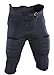 ADAMS USA Varsity Practice Football Pant with 7-Piece Integrated Pads, Black, Large