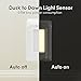 TORCHSTAR Multi Plug Outlet Extender with LED Night Light, Plug-in Wall Charger with Dusk to Dawn Sensor, Surge Protector with 2 USB Charging Ports & 4 AC Power Outlet Splitter, Phone Shelf Stand