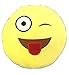 KAYSO INC 32cm Yellow Tongue Emoji Plush Pillow