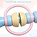 Peradix Rattle Baby Rattle Toy Set，Rattle'n Rock Newborn Toys Hand Bell Kit(Light Colors)