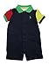 Ralph Lauren Baby Boys' Colorblock Bodysuit Shortalls 1 Piece