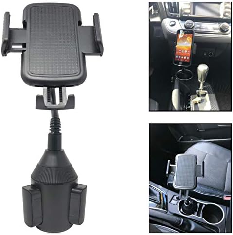 Car Cup Holder Phone Mount by JolofLBB - Adjustable Gooseneck Cup Holder Cradle Universal Car Mount for Smartphone -Compatible with iPhone 6/XSmax Samsung Galaxy S9/S8/S7/ Note/Huawie/HTC/LG
